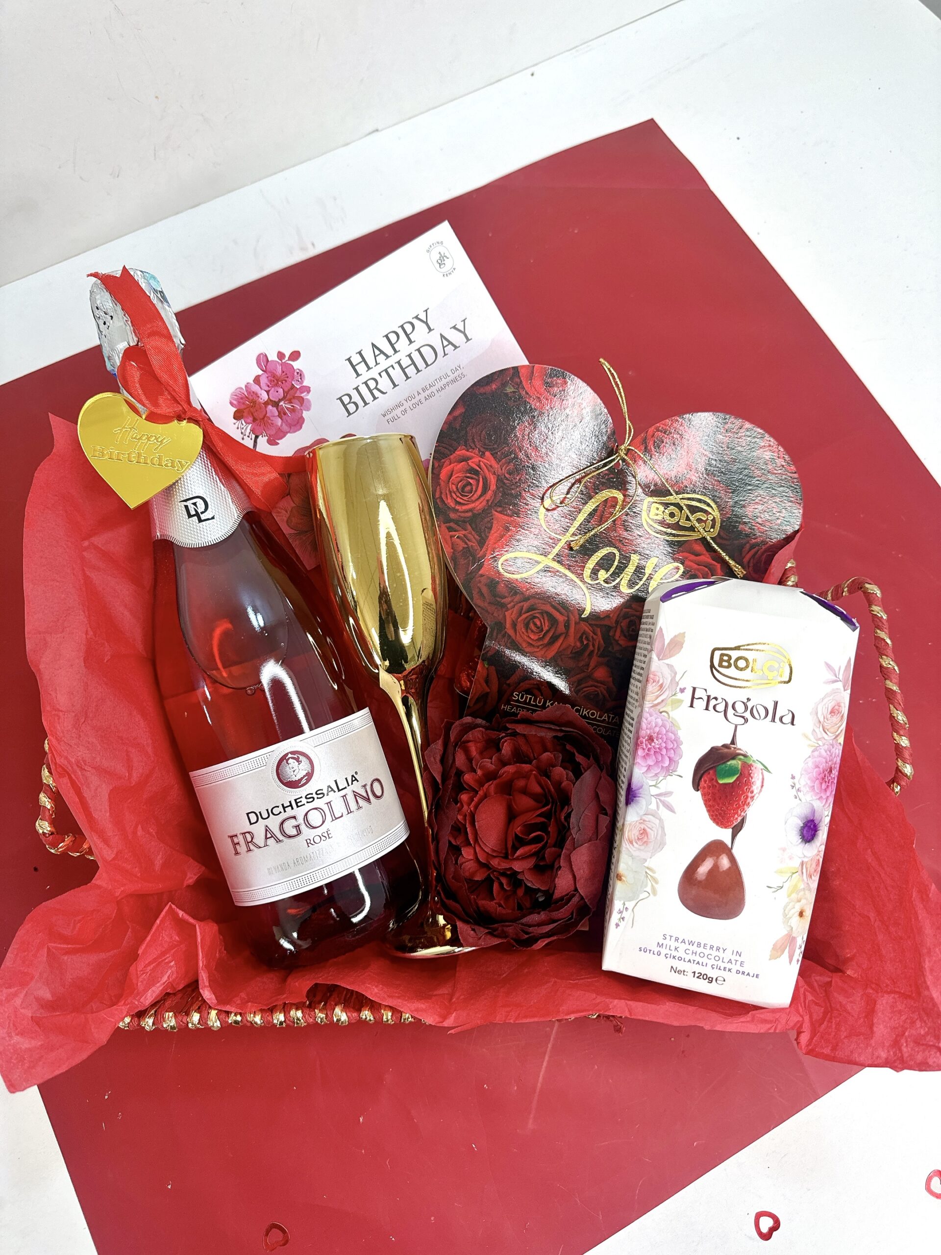 Harmony wine chcolate hamper