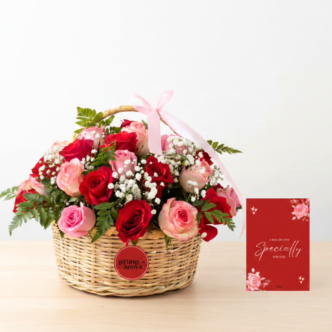 Blush Harmony Bloom Basket